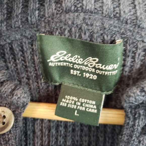 Eddie Bauer Pullover Sweater Charcoal Gray Size Large - Picture 6 of 8